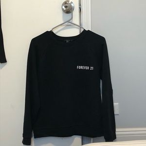 Oversized Forever 21 Black Sweatshirt